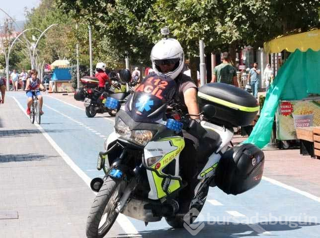 Sağlıkta "altın dakikalar" motosiklet ambulanslara emanet