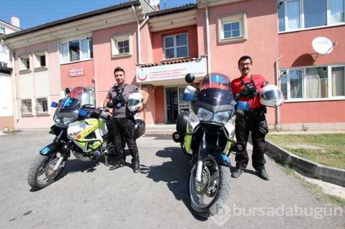 Sağlıkta "altın dakikalar" motosiklet ambulanslara emanet