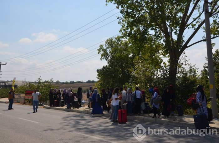 Seyir halindeki otobüste yangın
