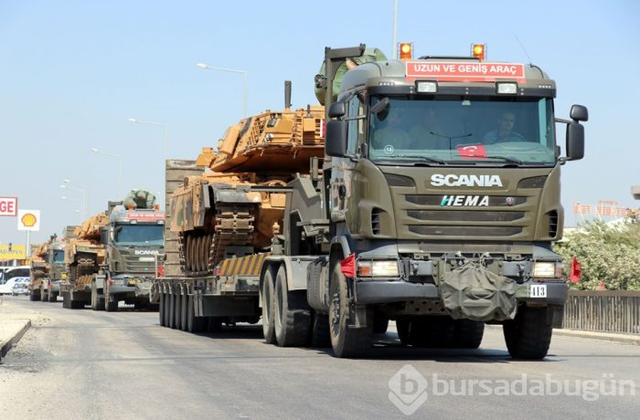 Suriye sınırına askeri sevkiyat ulaştı