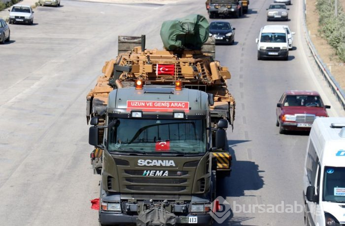 Suriye sınırına askeri sevkiyat ulaştı