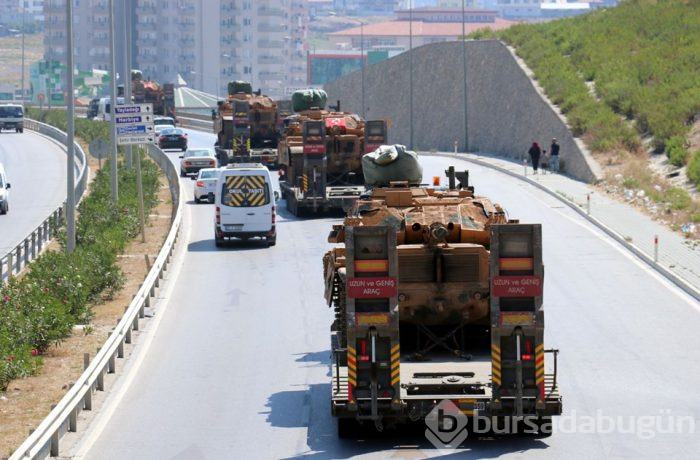 Suriye sınırına askeri sevkiyat ulaştı