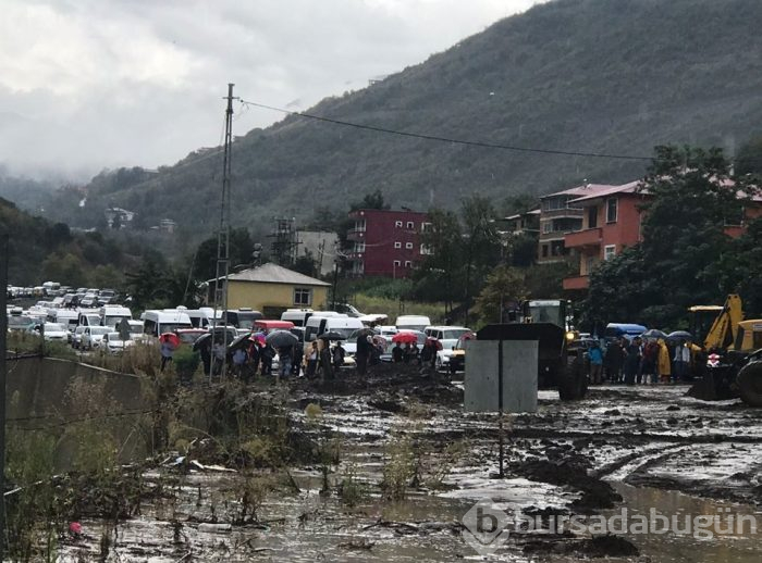 Trabzon'da şiddetli yağış ve heyelan