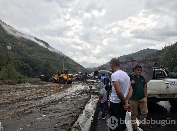 Trabzon'da şiddetli yağış ve heyelan