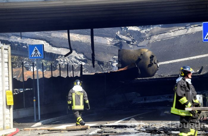 İtalya'da otoyolda tanker patladı: 2 ölü, 70 yaralı