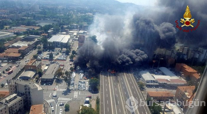 İtalya'da otoyolda tanker patladı: 2 ölü, 70 yaralı