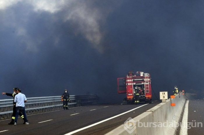 İtalya'da otoyolda tanker patladı: 2 ölü, 70 yaralı