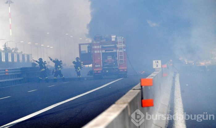 İtalya'da otoyolda tanker patladı: 2 ölü, 70 yaralı