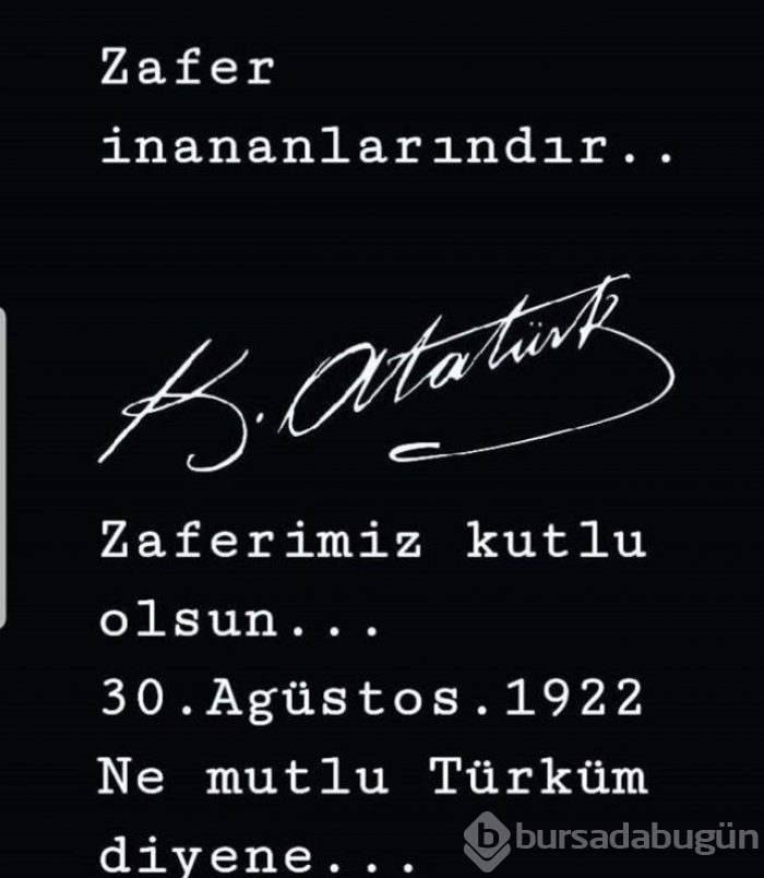 Ünlülerden 30 Ağustos Zafer Bayramı paylaşımları
