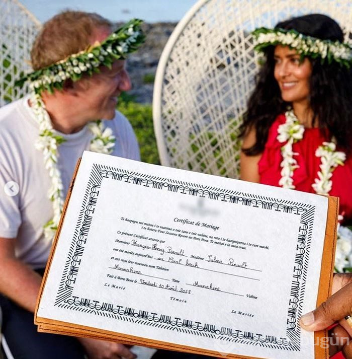 Salma Hayek'e nikah sürprizi