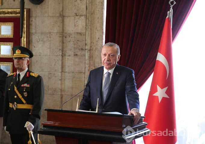 Büyük Zaferin 96'ncı yılı kutlamaları kapsamında ilk tören Anıtkabir'de düzenlendi