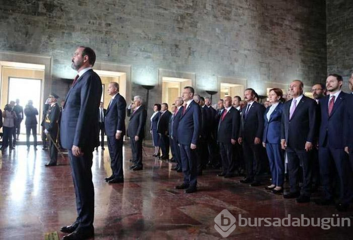 Büyük Zaferin 96'ncı yılı kutlamaları kapsamında ilk tören Anıtkabir'de düzenlendi