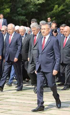 Büyük Zaferin 96'ncı yılı kutlamaları kapsamında ilk tören Anıtkabir'de düzenlendi
