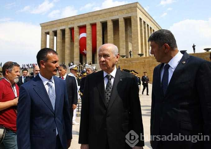 Büyük Zaferin 96'ncı yılı kutlamaları kapsamında ilk tören Anıtkabir'de düzenlendi