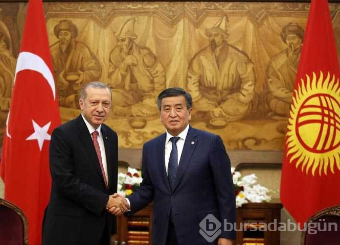 Cumhurbaşkanı Erdoğan Kırgızistan'da