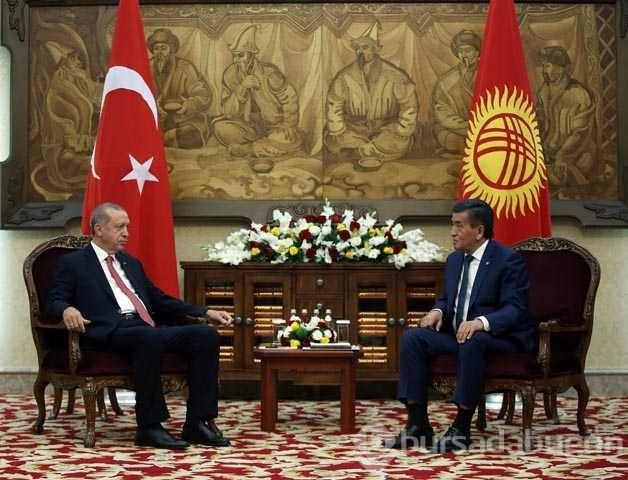 Cumhurbaşkanı Erdoğan Kırgızistan'da