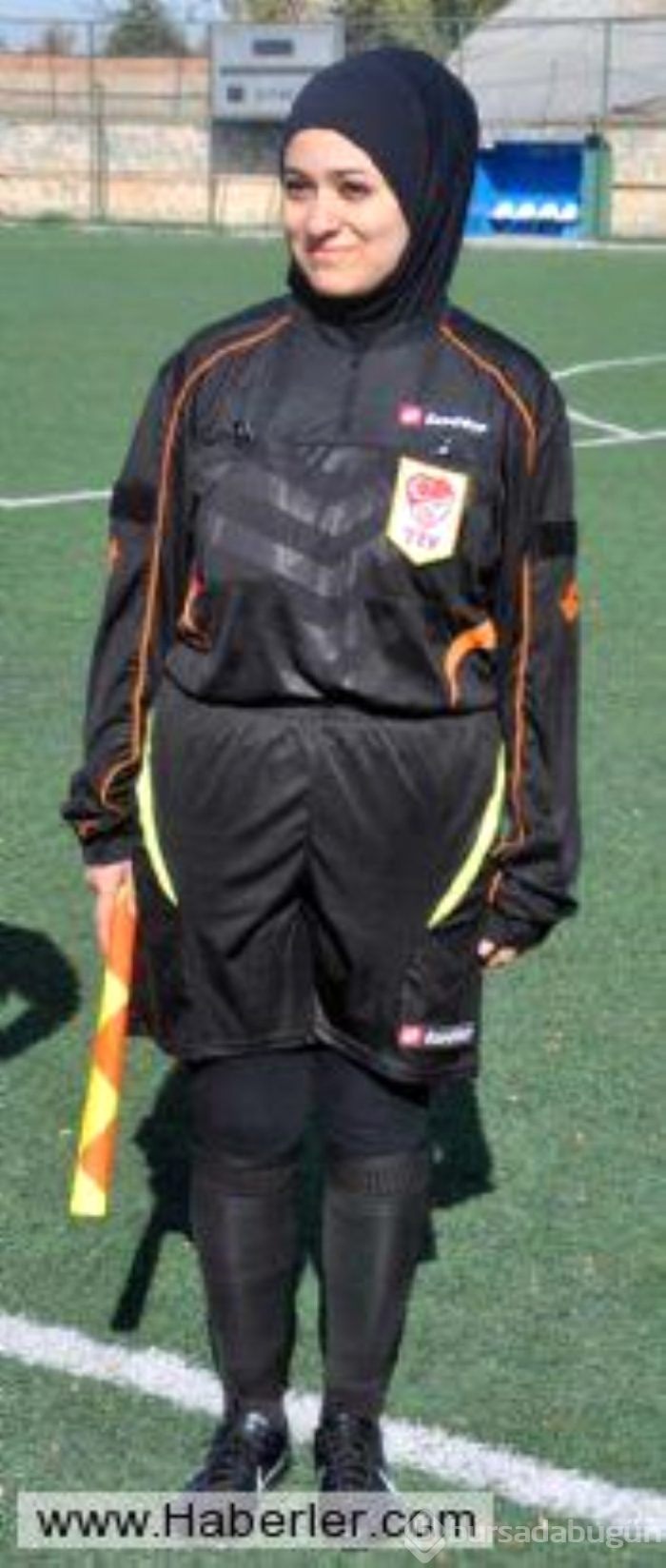 İlk baş örtülü Türk hakem