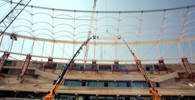 Timsah Arena'nın yapımı son hız devam ediyor