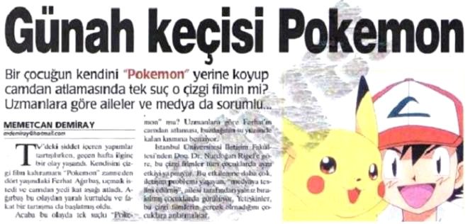 Ben Pokemon'um diyip camdan atladı