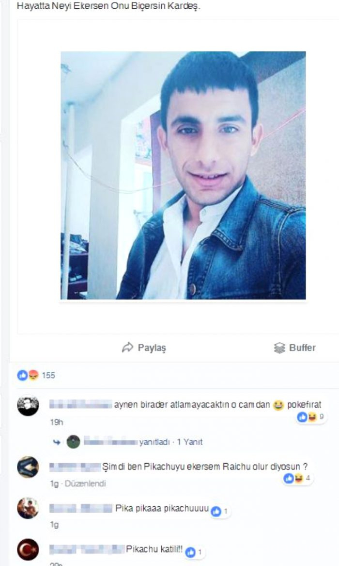 Ben Pokemon'um diyip camdan atladı