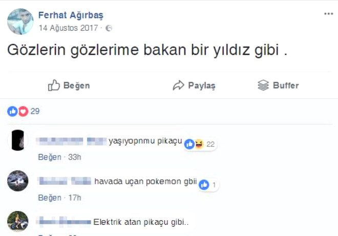 Ben Pokemon'um diyip camdan atladı
