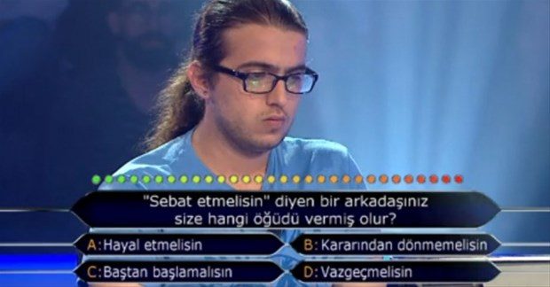 1 milyonluk soruyu gördü!