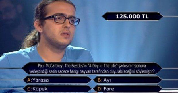 1 milyonluk soruyu gördü!