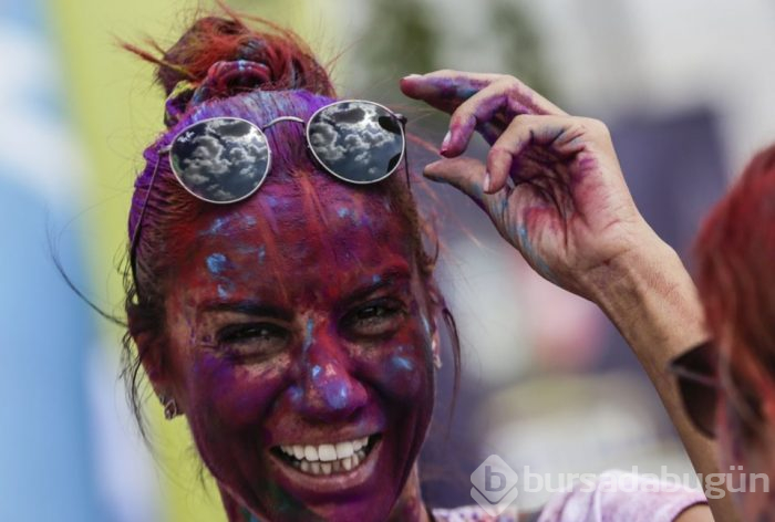 Ankara'da "renkli koşu" festivali