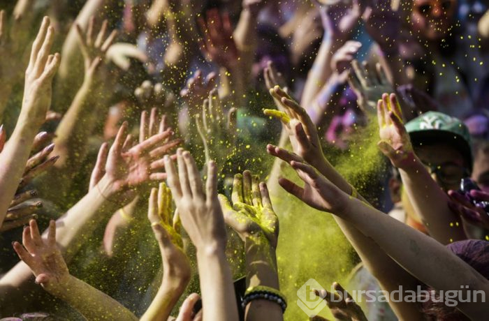 Ankara'da "renkli koşu" festivali