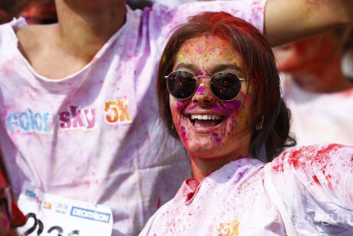 Ankara'da "renkli koşu" festivali