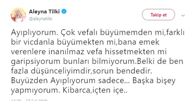 Ünlü şarkıcı Aleyna Tilki ile Emrah Karaduman barıştı
