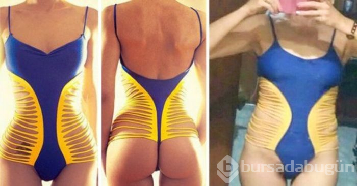 İnternetten alışverişe tövbe ettiler! Kiminin göğsü açıkta kaldı, kiminin kalçası
