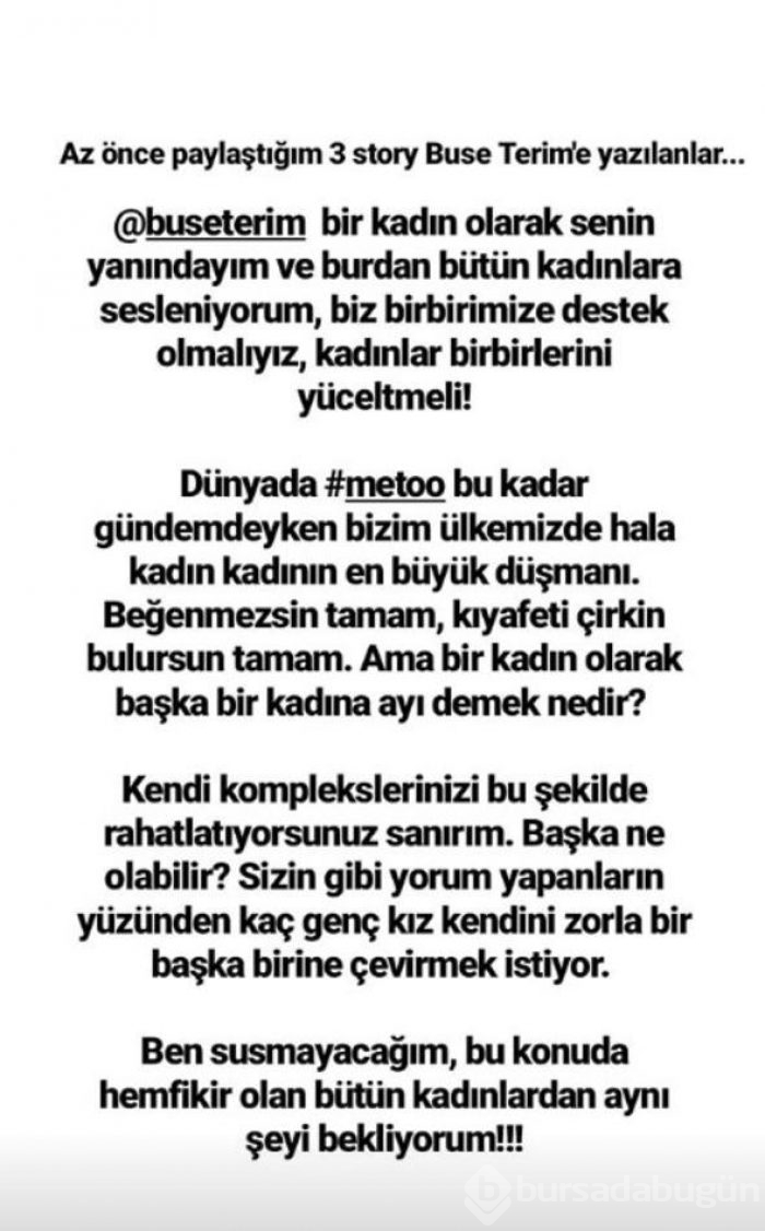 Buse Terim isyan etti! Hadise destek verdi: Öyle kötü kalplisiniz ki....
