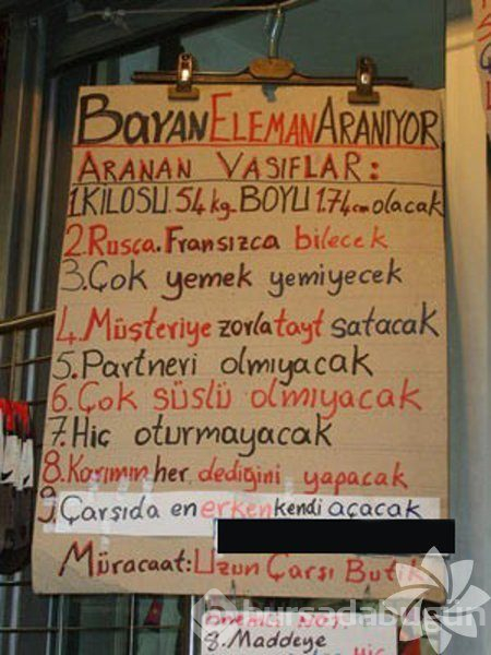 Bu ilanlar çok komik!
