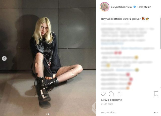 Aleyna Tilki paylaştığı fotoğrafla alay konusu oldu...