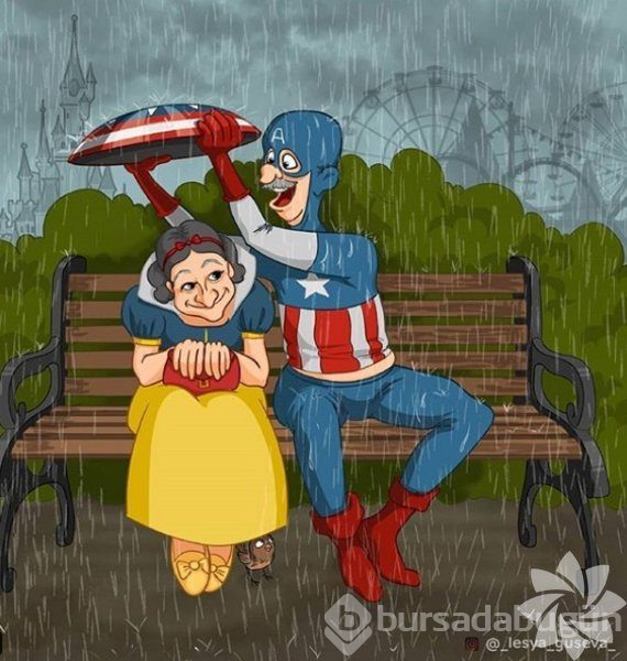 Marvel'ın ünlü karakterleri yaşlanırsa
