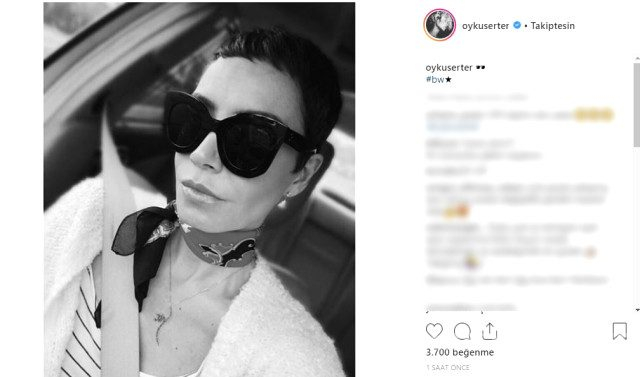 Öykü Serter yeni imajıyla takipçilerini şaşırttı. Erkek gibi olmuşsunuz.