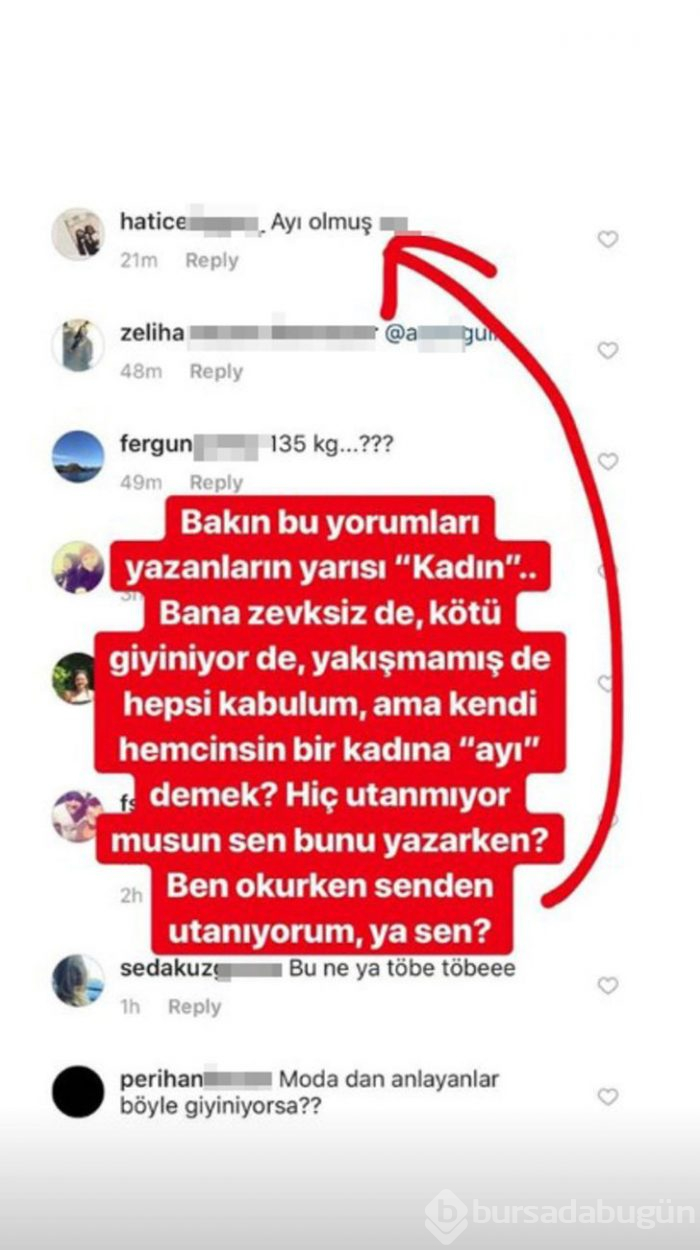 Buse Terim'e bir destek de Burcu Esmersoy'dan...
