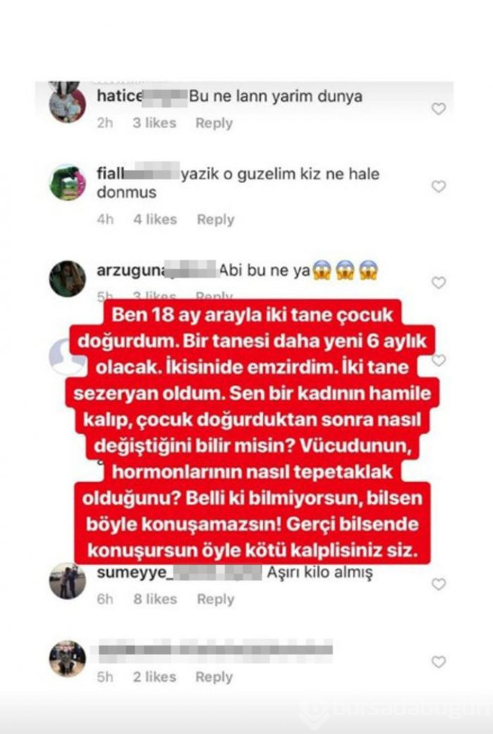 Buse Terim'e bir destek de Burcu Esmersoy'dan...
