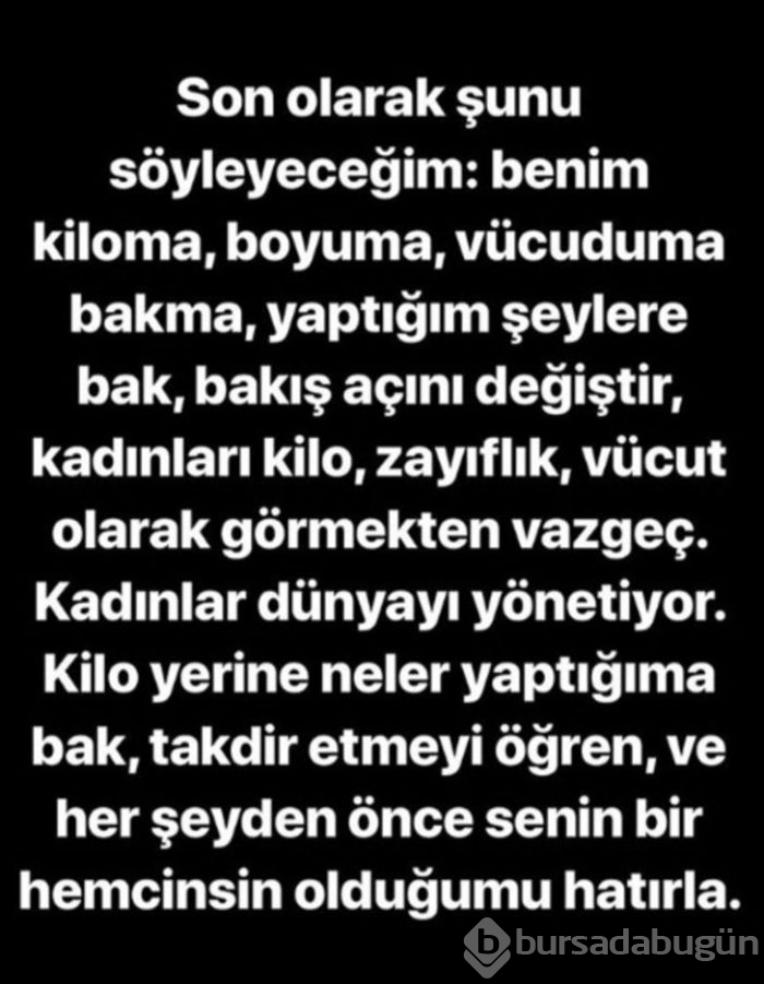 Buse Terim'e bir destek de Burcu Esmersoy'dan...

