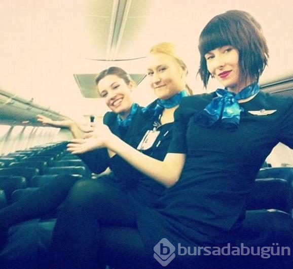 Hosteslerin çılgın paylaşımları
