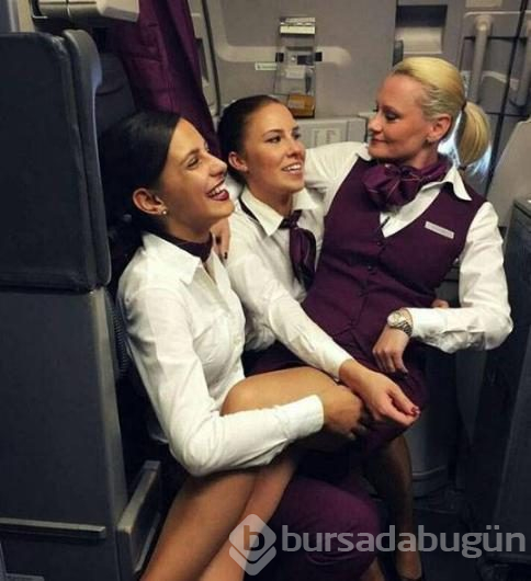Hosteslerin çılgın paylaşımları