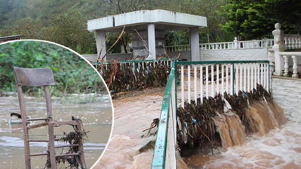 Doğu Karadeniz'de sağanak, sel ve heyelana yol açtı, yollar kapandı
