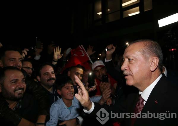 Cumhurbaşkanı Erdoğan'a sevgi gösterisi
