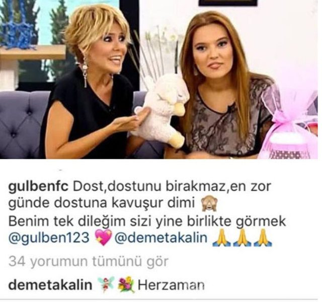 Gülben Ergen ile Demet Akalın barıştı
