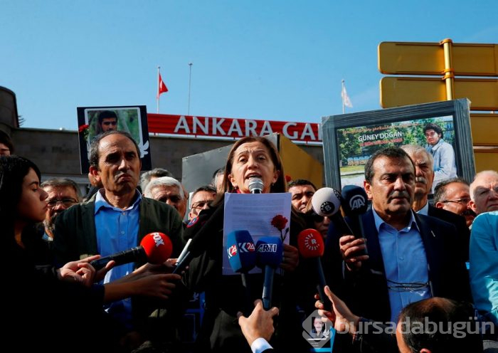 Ankara Tren Garı kurbanları için anma töreni