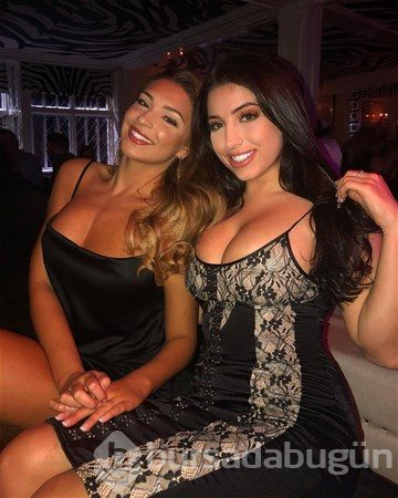 Bluzuyla şov yaptı
