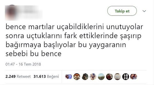 Efsane haline gelmiş komik tweetler
