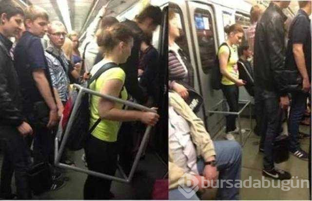 Dünyanın en ilginç metro yolcuları
