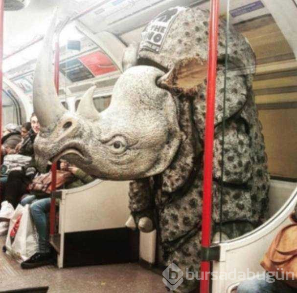 Dünyanın en ilginç metro yolcuları
